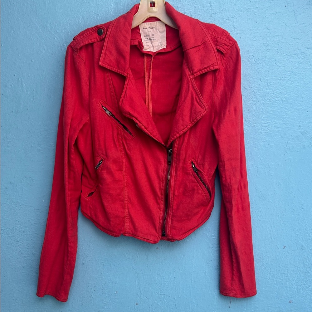 Free people motorcycle type jacket